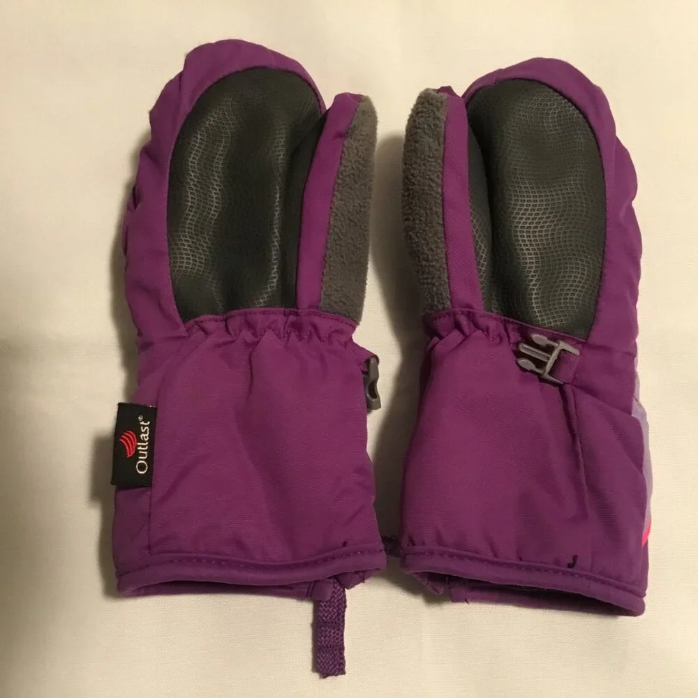 HEAD Purplel Warm WINTER MITTENS Ski Snowboard Hike Gloves YOUTH XS Toddler
